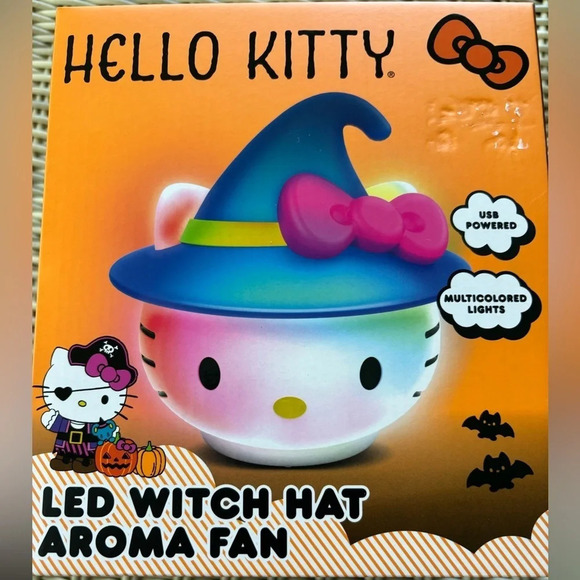 Hello Kitty LED Witch Hat Aroma Fan - Picture 1 of 3
